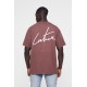The Couture Club Puff Print Signature relaxed Fit T-Shirt - Brown